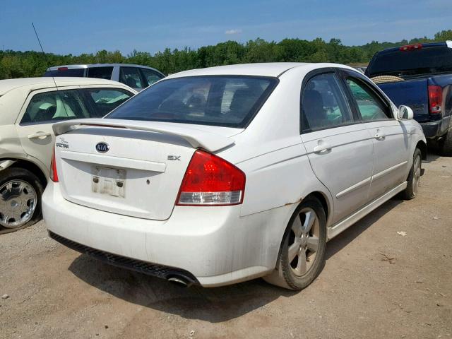 KNAFE121475007955 - 2007 KIA SPECTRA EX WHITE photo 4