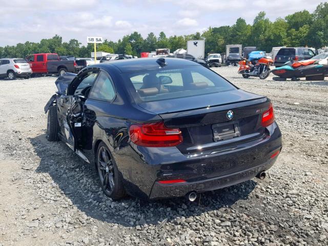 WBA1J7C57GV359406 - 2016 BMW M235I BLACK photo 3