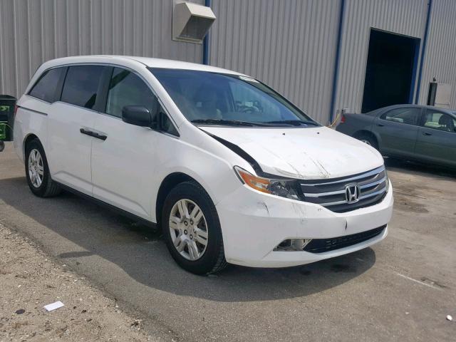 5FNRL5H2XCB132688 - 2012 HONDA ODYSSEY LX WHITE photo 1