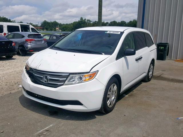 5FNRL5H2XCB132688 - 2012 HONDA ODYSSEY LX WHITE photo 2