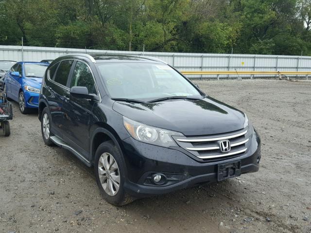 2HKRM4H77DH677530 - 2013 HONDA CR-V EXL BLACK photo 1