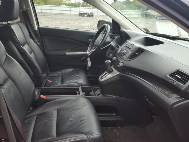 2HKRM4H77DH677530 - 2013 HONDA CR-V EXL BLACK photo 5