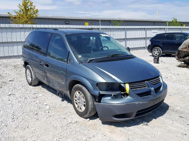 1D4GP25R77B244565 - 2007 DODGE CARAVAN SE BLUE photo 1