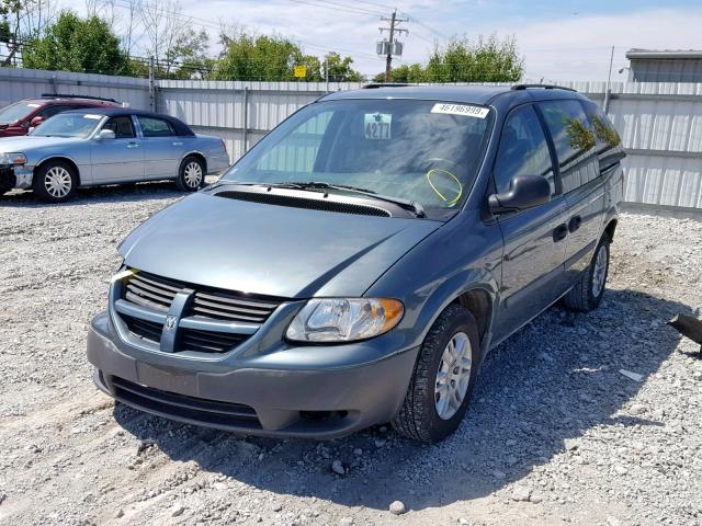 1D4GP25R77B244565 - 2007 DODGE CARAVAN SE BLUE photo 2