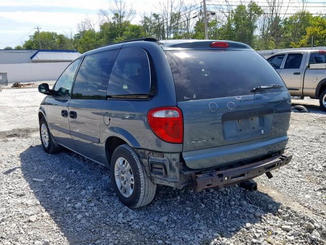 1D4GP25R77B244565 - 2007 DODGE CARAVAN SE BLUE photo 3