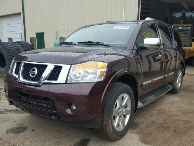 5N1AA0NC9EN611753 - 2014 NISSAN ARMADA SV BURGUNDY photo 2