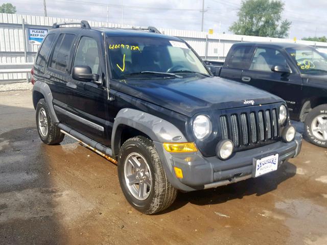 1J4GL38K05W606149 - 2005 JEEP LIBERTY RE BLACK photo 1