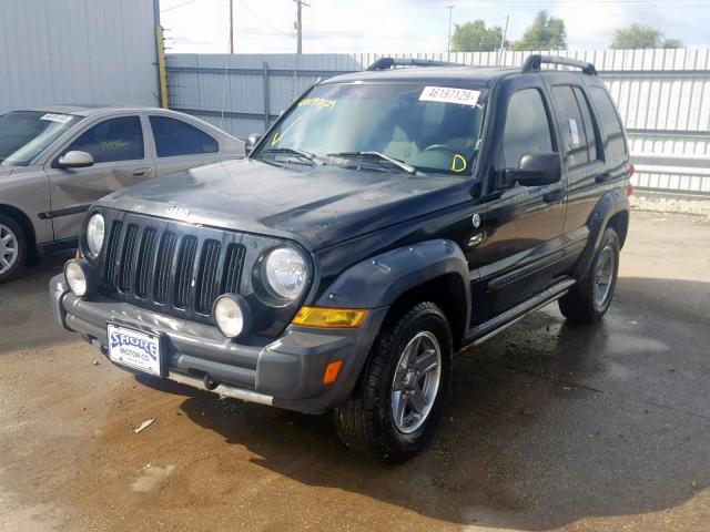 1J4GL38K05W606149 - 2005 JEEP LIBERTY RE BLACK photo 2