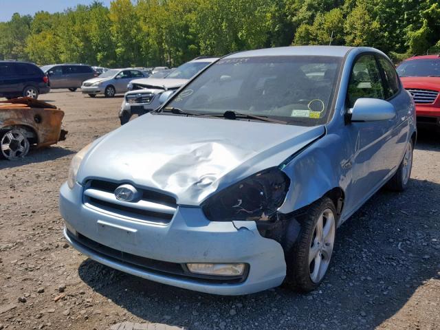 KMHCN36C59U131704 - 2009 HYUNDAI ACCENT SE BLUE photo 2