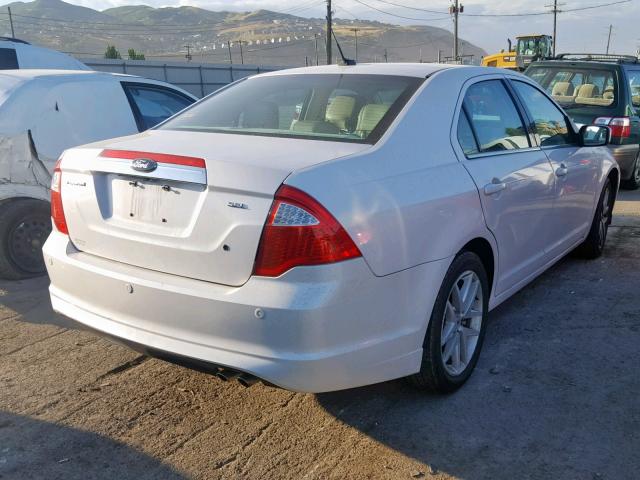 3FAHP0JAXCR411566 - 2012 FORD FUSION SEL WHITE photo 4