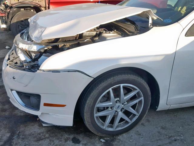 3FAHP0JAXCR411566 - 2012 FORD FUSION SEL WHITE photo 9