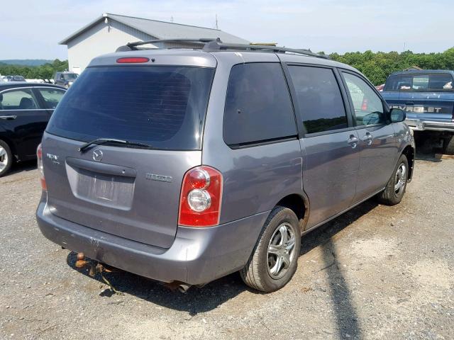 JM3LW28A850550291 - 2005 MAZDA MPV WAGON GRAY photo 4