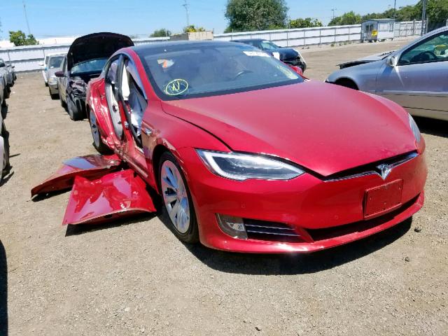 5YJSA1E13HF232876 - 2017 TESLA MODEL S RED photo 1