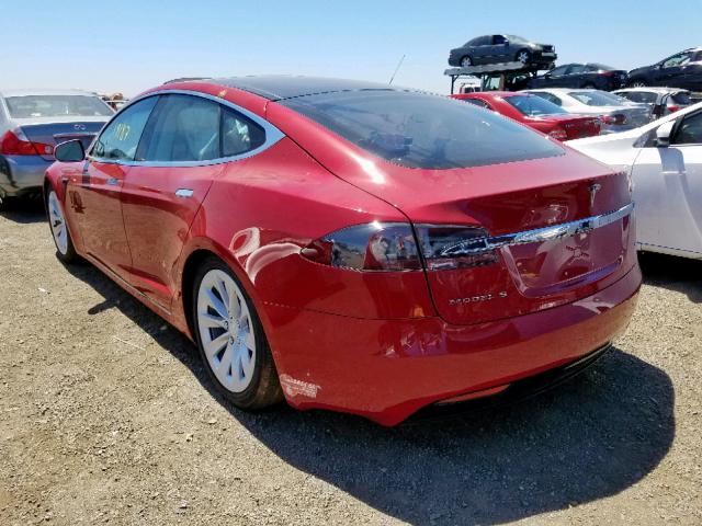 5YJSA1E13HF232876 - 2017 TESLA MODEL S RED photo 3