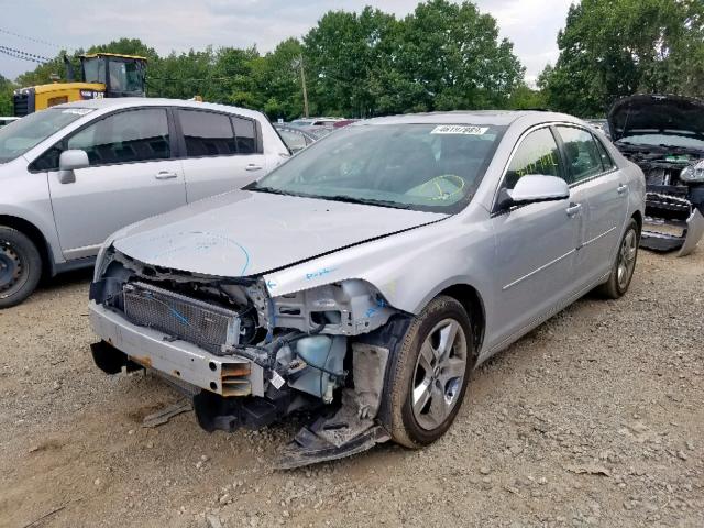 1G1ZC5EB3AF179132 - 2010 CHEVROLET MALIBU 1LT SILVER photo 2