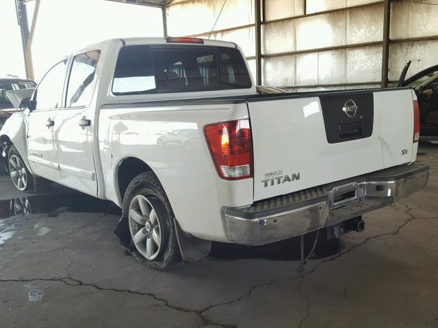 1N6AA0ED4CN309701 - 2012 NISSAN TITAN S WHITE photo 3