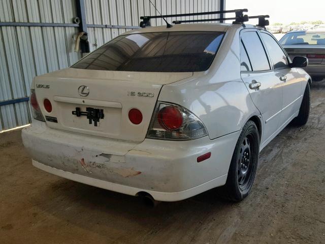 JTHBD182310023118 - 2001 LEXUS IS 300 WHITE photo 4