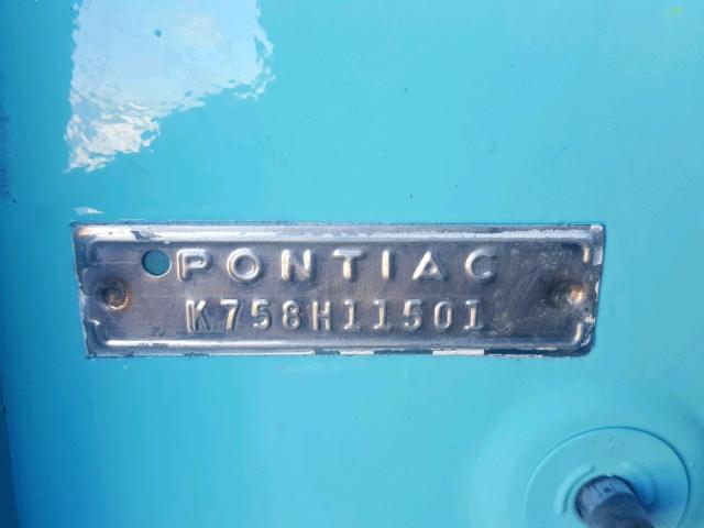 K758H11501 - 1958 PONTIAC CHIEFTAIN TEAL photo 10