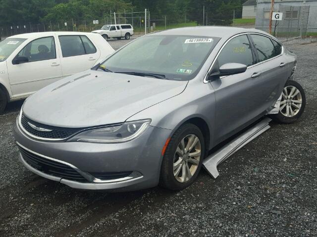 1C3CCCAB0FN696770 - 2015 CHRYSLER 200 LIMITE GRAY photo 2