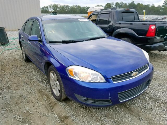 2G1WU58R779367050 - 2007 CHEVROLET IMPALA LTZ BLUE photo 1