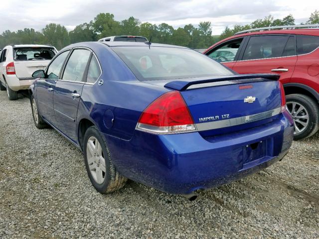 2G1WU58R779367050 - 2007 CHEVROLET IMPALA LTZ BLUE photo 3