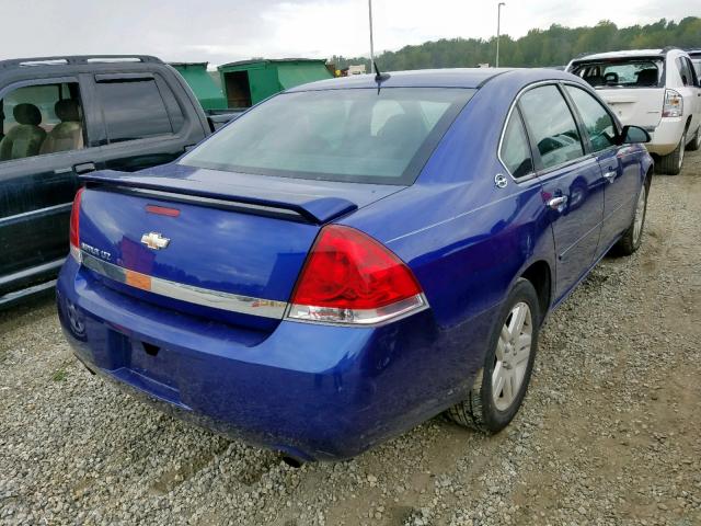 2G1WU58R779367050 - 2007 CHEVROLET IMPALA LTZ BLUE photo 4