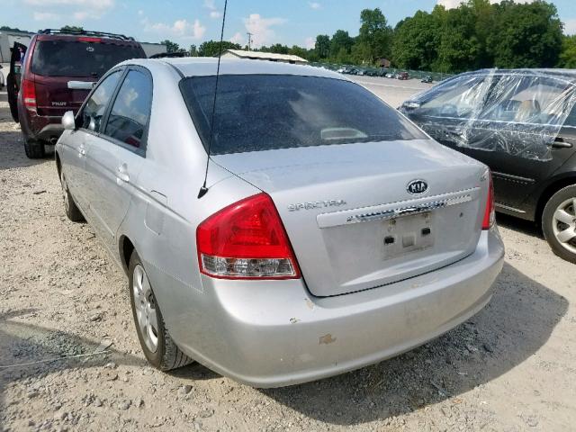 KNAFE121685578669 - 2008 KIA SPECTRA EX SILVER photo 3