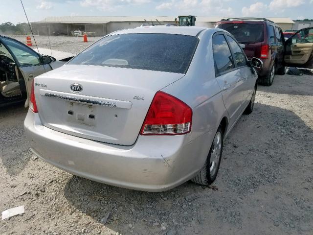 KNAFE121685578669 - 2008 KIA SPECTRA EX SILVER photo 4