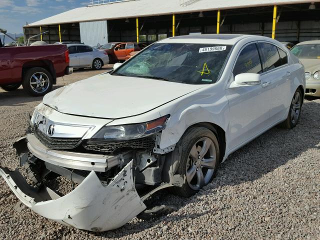 19UUA9F55DA005444 - 2013 ACURA TL TECH WHITE photo 2