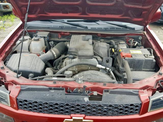 1GCDSCD98A8145330 - 2010 CHEVROLET COLORADO L BURGUNDY photo 7