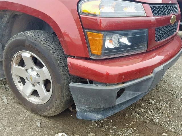 1GCDSCD98A8145330 - 2010 CHEVROLET COLORADO L BURGUNDY photo 9