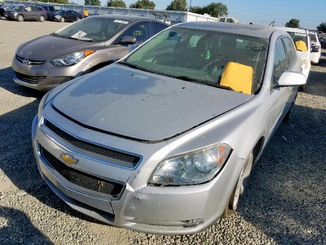 1G1ZC5E08CF134009 - 2012 CHEVROLET MALIBU 1LT SILVER photo 2