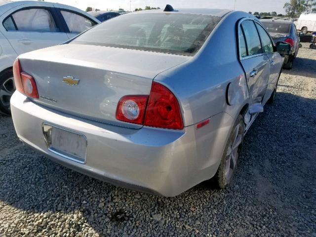 1G1ZC5E08CF134009 - 2012 CHEVROLET MALIBU 1LT SILVER photo 4