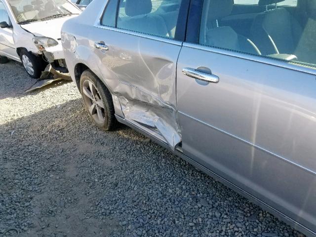 1G1ZC5E08CF134009 - 2012 CHEVROLET MALIBU 1LT SILVER photo 9
