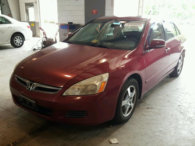 JHMCN365X7C003000 - 2007 HONDA ACCORD HYB BURGUNDY photo 2