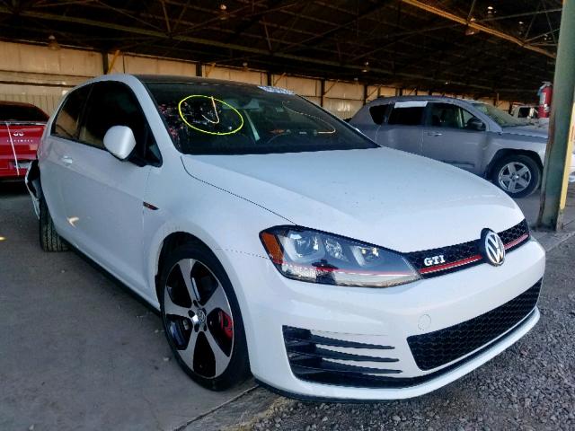 3VWYT7AUXGM003111 - 2016 VOLKSWAGEN GTI S/SE WHITE photo 1