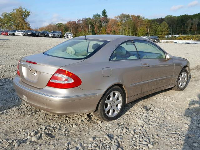 WDBTJ65J64F102435 - 2004 MERCEDES-BENZ CLK 320C TAN photo 4