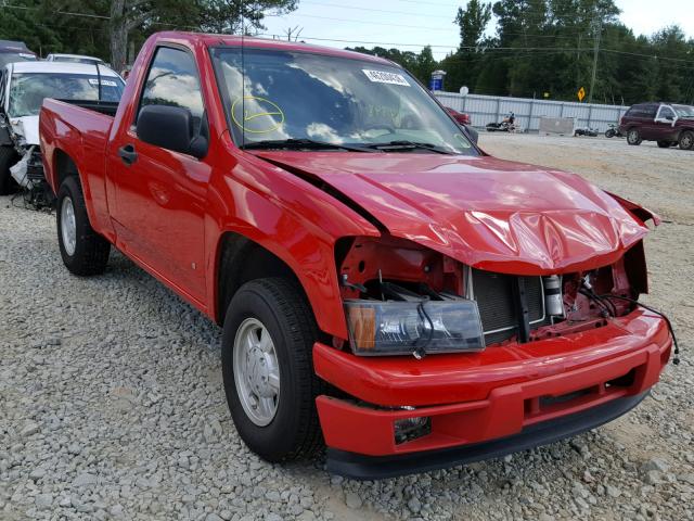 1GCCS149378118075 - 2007 CHEVROLET COLORADO RED photo 1