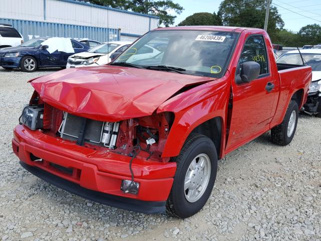 1GCCS149378118075 - 2007 CHEVROLET COLORADO RED photo 2