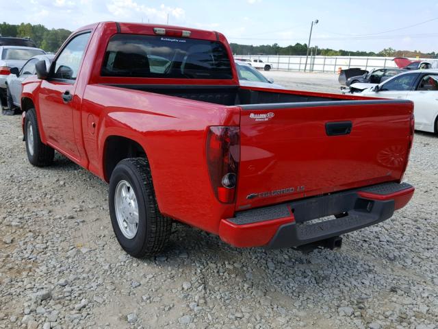 1GCCS149378118075 - 2007 CHEVROLET COLORADO RED photo 3