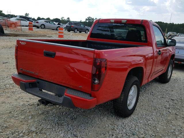 1GCCS149378118075 - 2007 CHEVROLET COLORADO RED photo 4