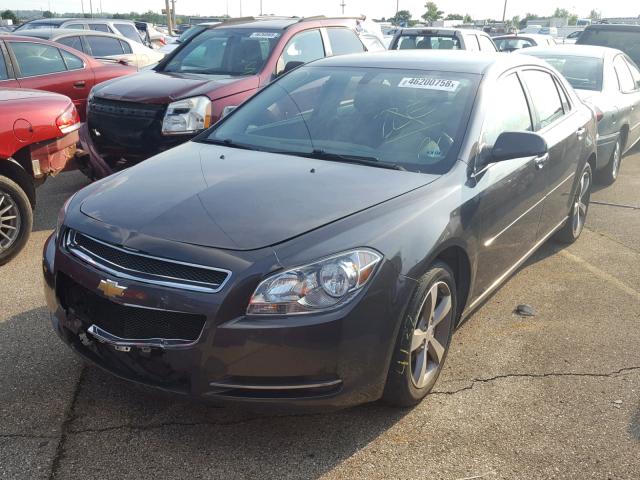 1G1ZC5E00CF281117 - 2012 CHEVROLET MALIBU 1LT CHARCOAL photo 2