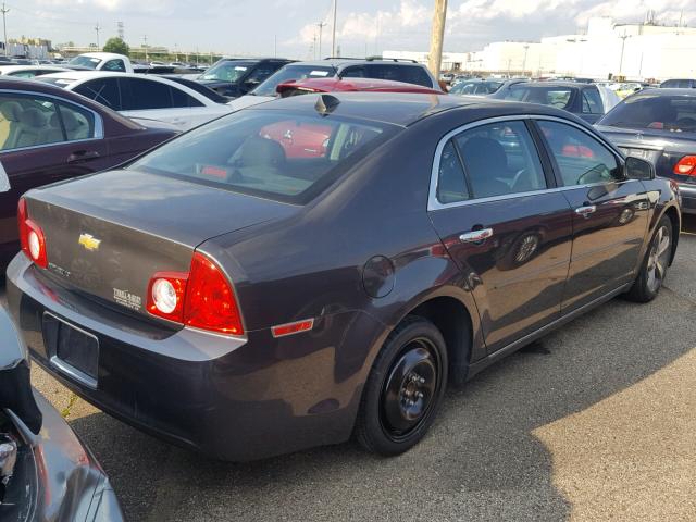 1G1ZC5E00CF281117 - 2012 CHEVROLET MALIBU 1LT CHARCOAL photo 4