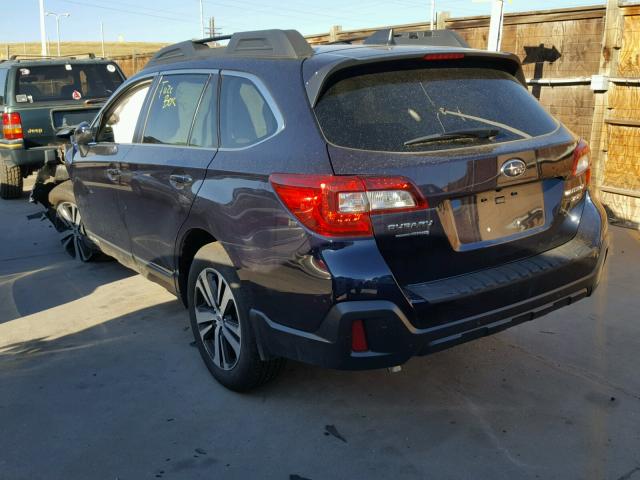 4S4BSENC8J3326692 - 2018 SUBARU OUTBACK 3. BLUE photo 3