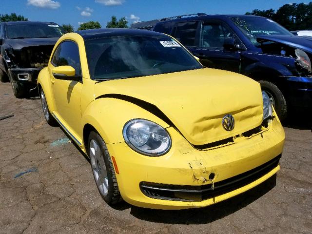 3VWJX7AT9DM601764 - 2013 VOLKSWAGEN BEETLE YELLOW photo 1