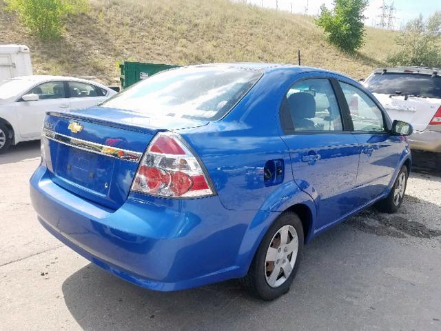 KL1TD5DE5AB072913 - 2010 CHEVROLET AVEO LS BLUE photo 4