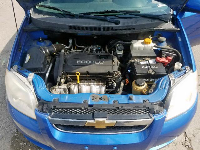 KL1TD5DE5AB072913 - 2010 CHEVROLET AVEO LS BLUE photo 7