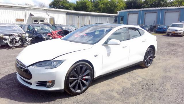 5YJSA1E45FF113153 - 2015 TESLA MODEL S WHITE photo 1