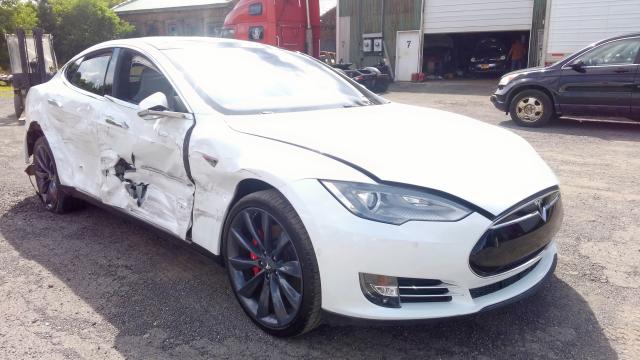 5YJSA1E45FF113153 - 2015 TESLA MODEL S WHITE photo 2