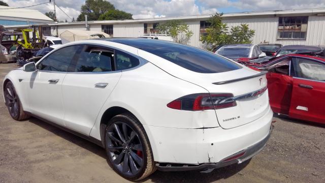 5YJSA1E45FF113153 - 2015 TESLA MODEL S WHITE photo 3